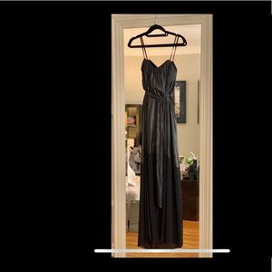 A BCBG black evening gown